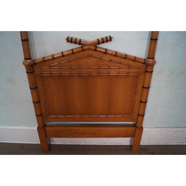 Faux Bamboo Twin Size Poster Headboard Bed Chairish