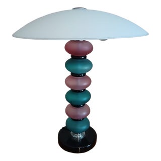Antique Murano Glass Table Lamp, 1890s For Sale