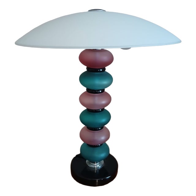 Antique Murano Glass Table Lamp, 1890s For Sale