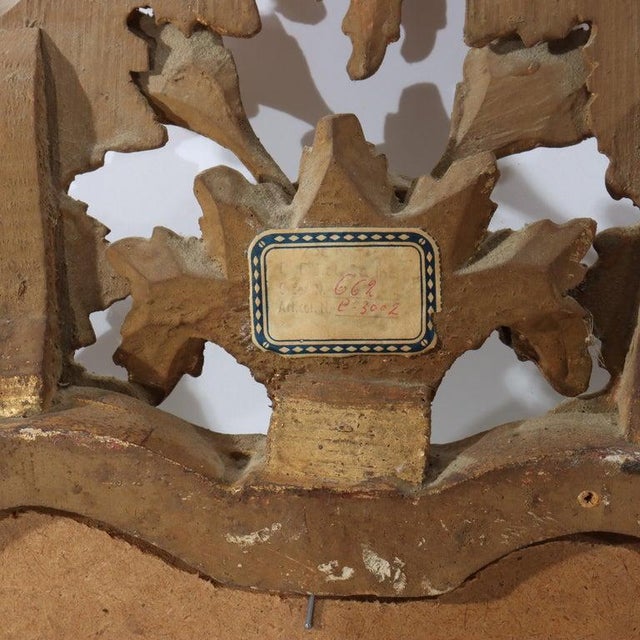 1920s Pair of Antique French Louis XIV Gilt Wood Mirrors C1920 For Sale - Image 5 of 18