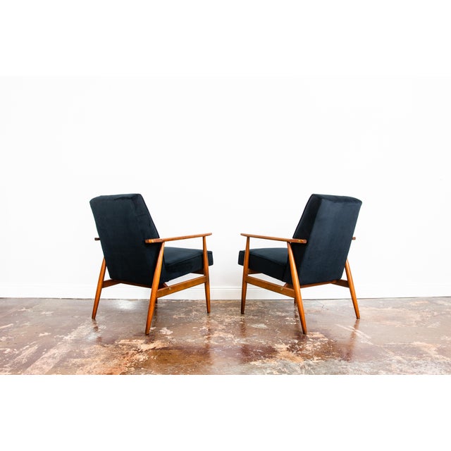 Vintage Lounge Chairs by H. Lis, Poland, 1970s, Set of 2 For Sale - Image 4 of 13