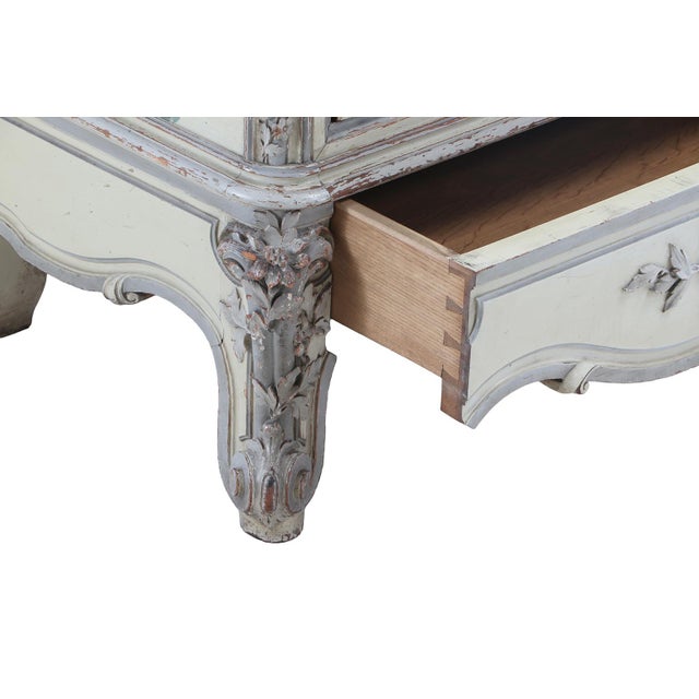 White French Painted Walnut Single-Door Armoire, C. 1880 For Sale - Image 8 of 10