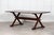 English Oak X-Framed Farmhouse Refectory Table, 1970s For Sale - Image 10 of 18