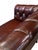 Wood Swedish Chesterfield Sofa or Settee of Tufted Patinated Oxblood Leather For Sale - Image 7 of 15