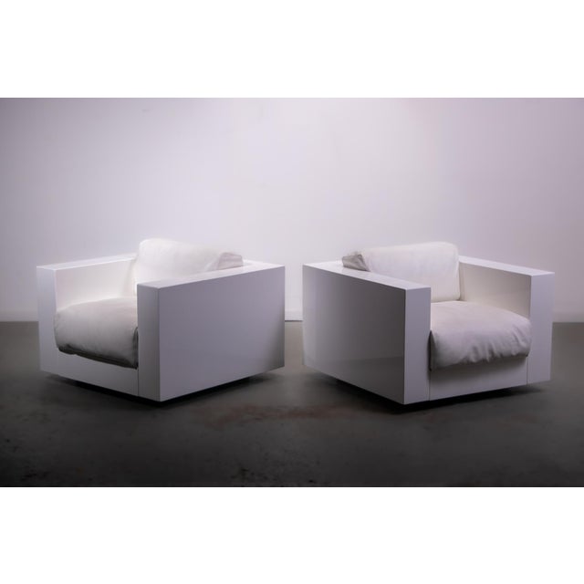 The Saratoga armchair was designed in 1964 by the Italian duo; Lella and Massimo Vignelli for the Italian manufacturer...