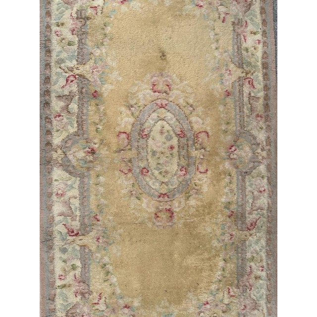 Mid-Century Indian Savonnerie Design Rug, 1950s For Sale - Image 17 of 18