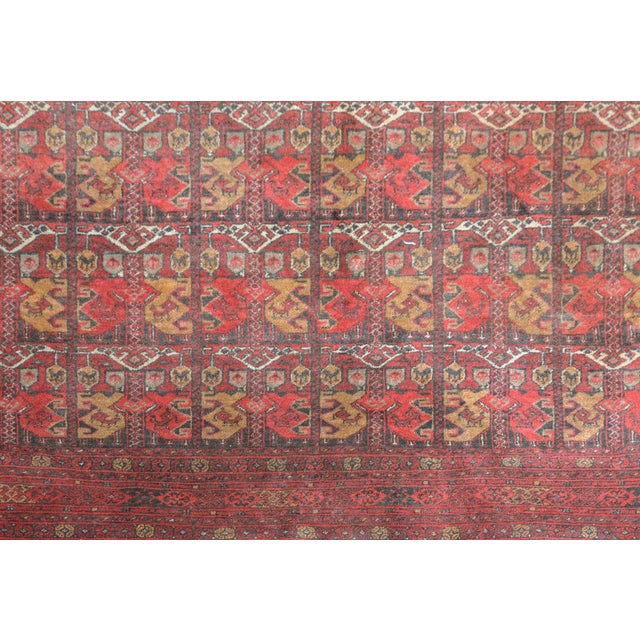 Textile Mid 20th Century Vintage Afghani Bashir Rug For Sale - Image 7 of 11