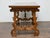Brown Spanish 18th Century Walnut Fratino Table with Carved Legs and Iron Stretcher For Sale - Image 8 of 12