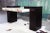 White 1980s Postmodern Marble Stone Surface Executive Two Sided Desk For Sale - Image 8 of 11