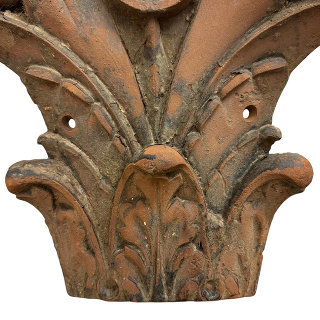 Late 19th Century American Cast Iron Pilaster Capital For Sale - Image 9 of 9