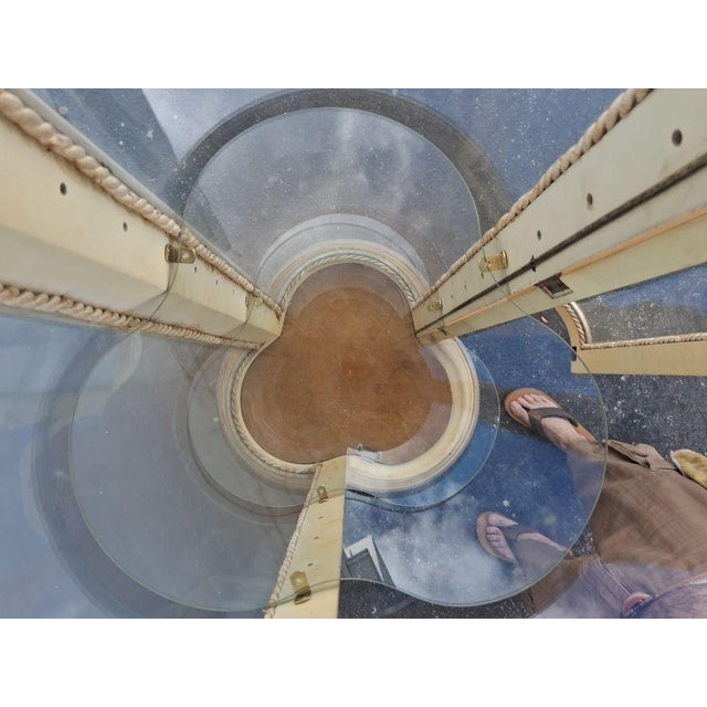 1920's Italian Venetian Regency Tall Clover Form Display Cabinet For Sale - Image 16 of 18