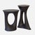 Pair of Kreten Side Tables, Painted Black, by Souda, Modern, Organic, Concrete End Tables For Sale - Image 9 of 12