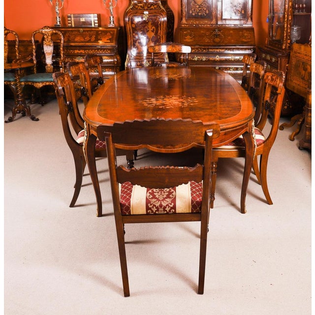Brown Antique French Louis Revival Ormolu-Mounted Dining Table, 1920 For Sale - Image 8 of 18
