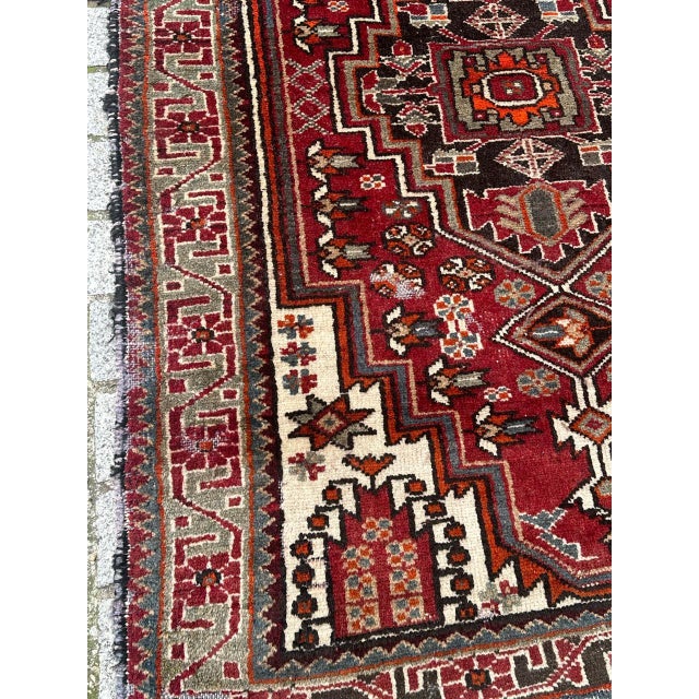 Mid-Century Hamadan Rug, 1950s For Sale - Image 12 of 18
