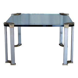 Vintage Bronze and Glass Coffee Table by Peter Ghyczy, Germany, 1970s For Sale