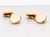 Metal Vintage 18k Gold & Moonstone Cabochon Cufflinks For Sale - Image 7 of 11