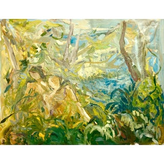 "The Loing Hot Summer" Large Contemporary Expressionist Oil Painting by Francesca Owen For Sale