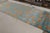 Mid-Century Modern Rug & Kilim’s Mid Century Modern Geometric Orange-Gold & Blue Wool and Silk Gallery Rug For Sale - Image 3 of 9