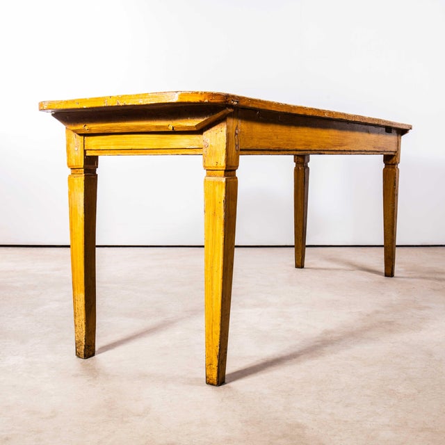 Vintage French Dining Table in Faux Wood, 1920s For Sale - Image 4 of 9