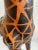 Traditional Giraffe Sculpture Hand Painted Leather For Sale - Image 3 of 4