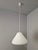 Mid-Century Modern Pendant Light in Opaline Glass and Plastic, Czechoslovakia, 1970s For Sale - Image 13 of 14