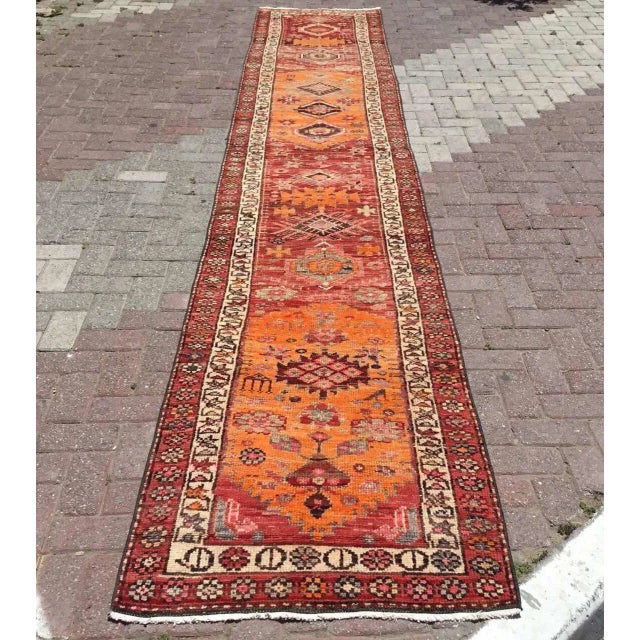 Vintage Kurdish Rug Runner - 33" X 183" For Sale - Image 10 of 10