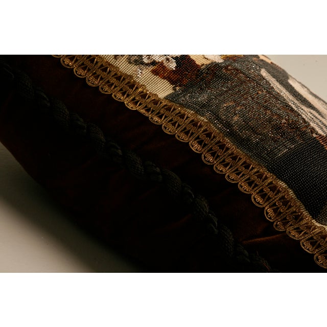 C.1880 the Best Antique English Folk Art Hand-Beaded Pillow Ever For Sale - Image 9 of 10