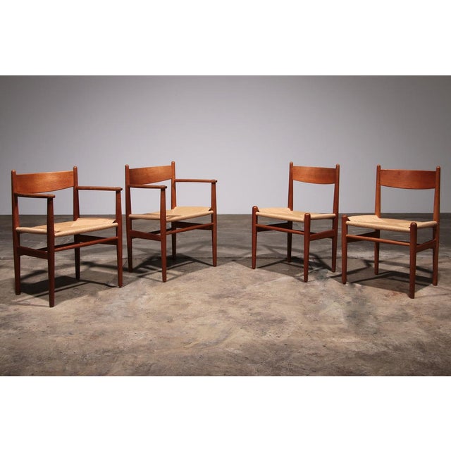 1960s Dining Chairs by Hans Wegner for Carl Hansen & Søn, Denmark, 1960s, Set of 4 For Sale - Image 5 of 16
