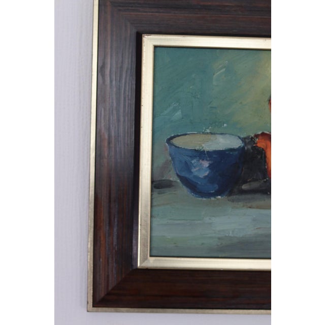 Original Swedish Oil on Canvas – “Kettle and Mug” by Viktor Rasmussen – Signed & Framed – 50 × 42 cm (19.7" × 16.5") A...