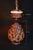 Gold Art Deco Tiffany Style Stained Glass Acorn Pendant Light, 1940s For Sale - Image 8 of 18