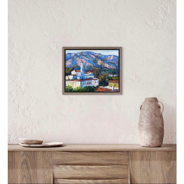 Green Santa Barbara Hills - Oil Landscape Santa Ynez Mountains For Sale - Image 8 of 12