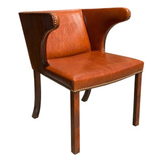 Rare Frits Henningsen Art Deco Cuban Mahogany Armchair c.1933 For Sale