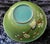 Vintage Chinese Green Cloisonné Covered Bowl With Blossom Motif For Sale - Image 4 of 5