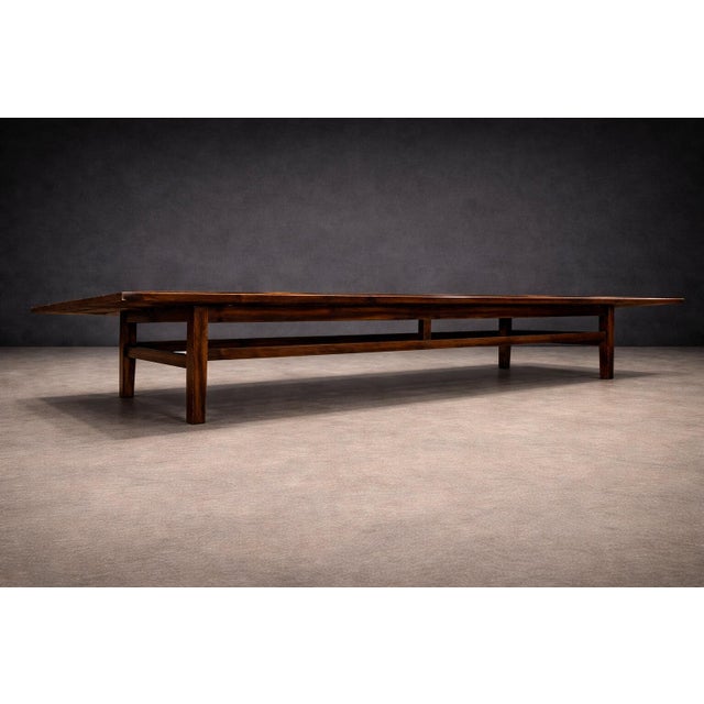 Bench in Rosewood, Att. To Joaquim Tenreiro, 1960s For Sale - Image 10 of 12