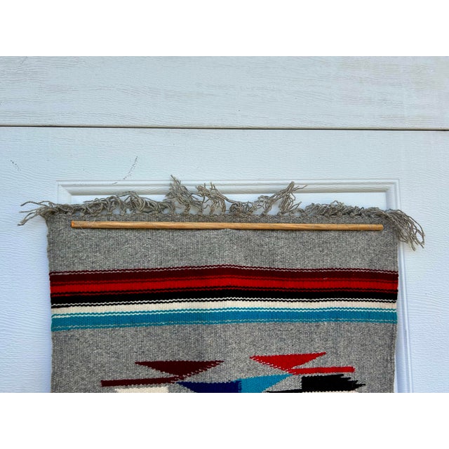 Late 20th Century Central American Woven Wool Wall Hanging For Sale - Image 4 of 5