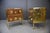 Pair of Luxurious Brown Bedside Tables With Glass & Brass For Sale - Image 10 of 12