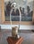 Mid-Century Modern Vintage Mid-Century Modern Sculpted Bentwood & Brass Table Lamp For Sale - Image 3 of 16