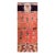 1920s Salmon Eight Auspicious Symbols Antique Chinese Ningxia Pillar Carpet 3'7'' X 8'10'' Knotted Wool Rug For Sale