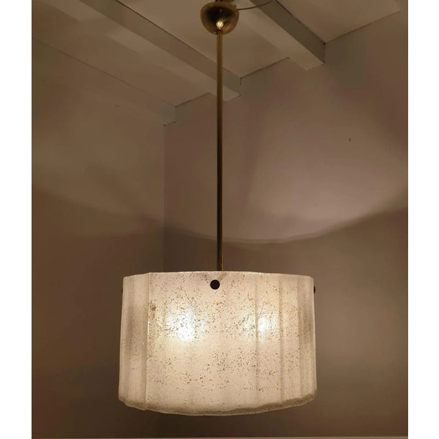 White Murano Glass Chandelier 1970s For Sale In Dallas - Image 6 of 12