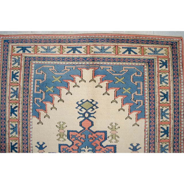 1980s Vintage Turkish Rug Hand Knotted Wool Area Rug - 6' X 8'4" For Sale - Image 11 of 14
