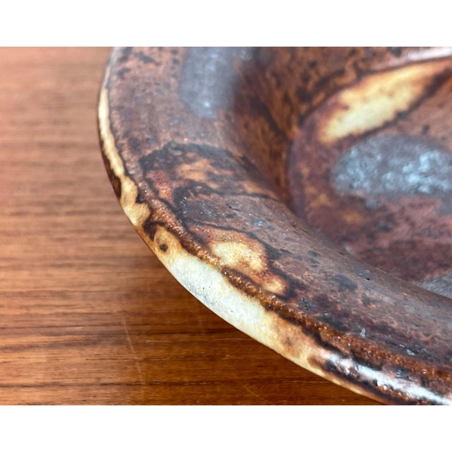 Ceramic Mid-Century Modern Danish Studio Pottery Bowl from Visby, Denmark, 1960s For Sale - Image 7 of 16