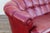 Monteverdi-Young Mid-Century Modern Tufted Ruby Red Leather Sofa, 1973 For Sale - Image 9 of 18