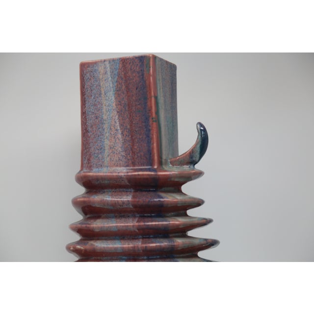 Vintage Mid Century Horned Vase For Sale - Image 4 of 5