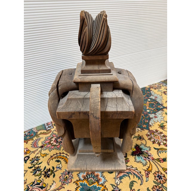 Neoclassical Neoclassical Hand Carved Flaming Urn Memorial Bust For Sale - Image 3 of 12