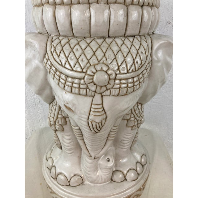 Vintage Elephant Garden Stool Chairish