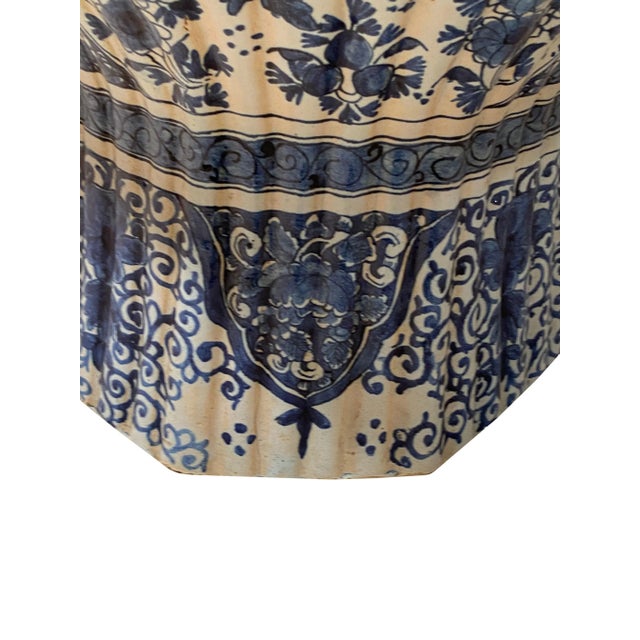 18th Century 18th Century Delft Vase With Lid For Sale - Image 5 of 6