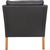 Model 2207 Lounge Chair in Black Leather Børge Mogensen, 1980s For Sale - Image 11 of 16