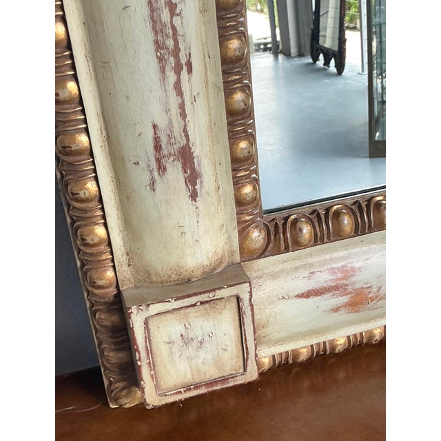 Late 20th Century Vintage Regency Gilt Tipped Mirror For Sale - Image 5 of 6