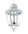 Traditional A Vintage-Style Venetian Chandelier in White and Blue Tones, Featuring Three Lamps. For Sale - Image 3 of 12