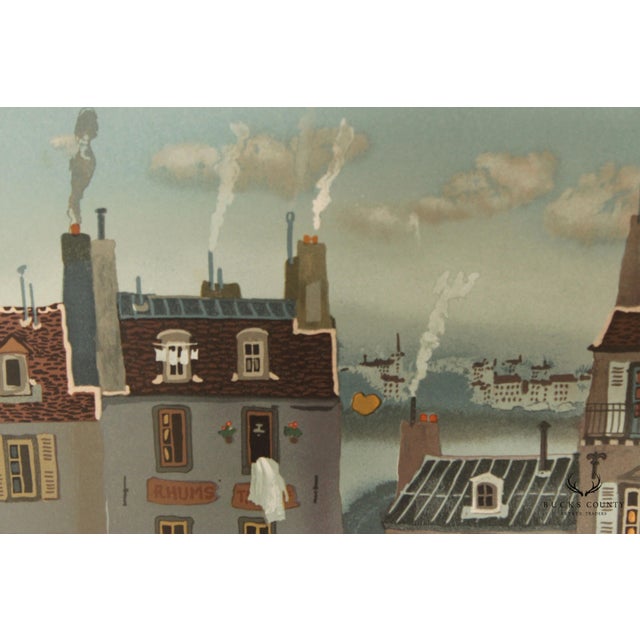 Late 20th Century Michel Delacroix 'Marchand de Farine' Framed Numbered Lithograph For Sale - Image 5 of 18